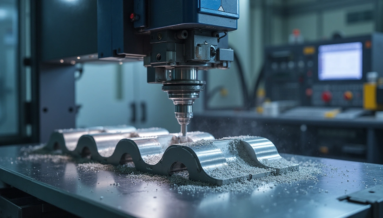 五軸數(shù)控機(jī)床銑削復(fù)雜的金屬零件